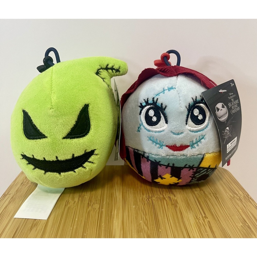 Disneyβ The Nightmare Before Christmas 4'' Oogie Boogie & Sally Plush Bag Clip